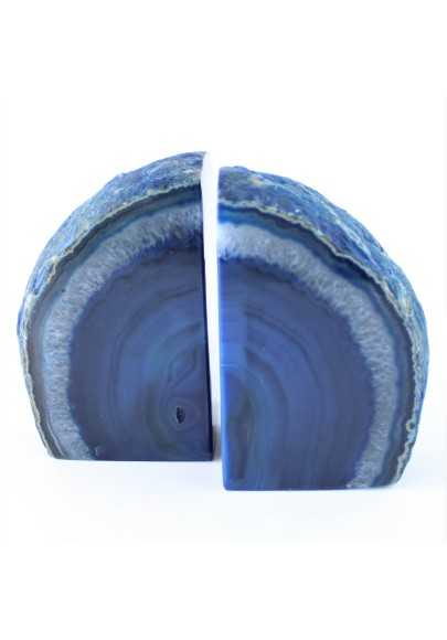 Paperweight Blue Agate Couple Collectables Paper clip Bookends Furniture-1