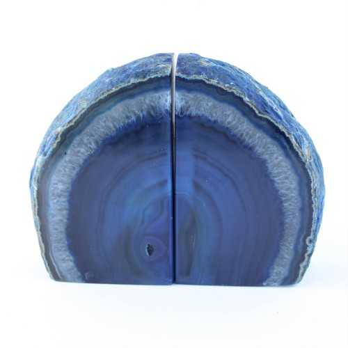 Paperweight Blue Agate Couple Collectables Paper clip Bookends Furniture-3