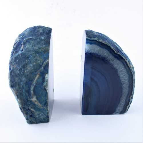 Paperweight Blue Agate Couple Collectables Paper clip Bookends Furniture-4