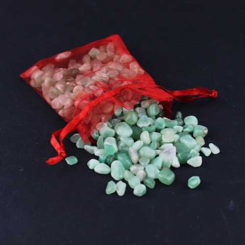 Mini Tumbled Stones in Green AVENTURINE 100gr Orgone Orgonite Crystal Healing Reiki-1