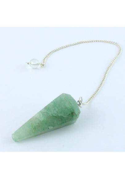 Pendulum GREEN ADVENTURINE Minerals Dowsing Chakra Reiki Crystal Healing-1