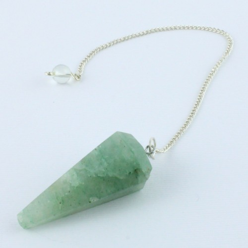 Pendulum GREEN ADVENTURINE Minerals Dowsing Chakra Reiki Crystal Healing-3