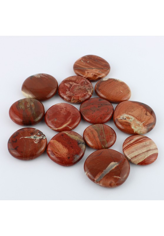 Palmstone in Brecciated RED JASPER Chakra Crystal Therapy Collectibles-1