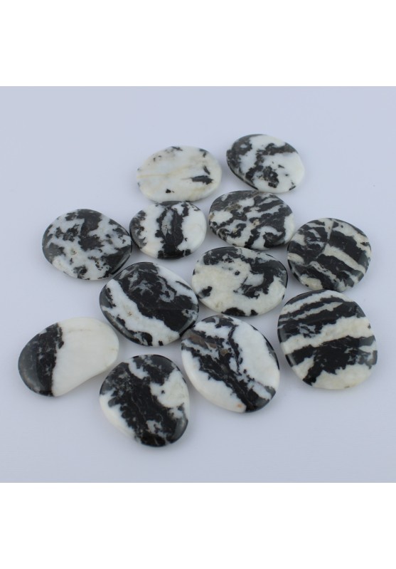 Piedra de palma en Zebra Jasper Minerales Cristal Terapia Piedra Coleccionable-1