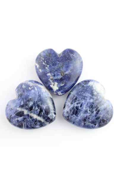 CORAZÓN en SODALITA Rodado Azul Minerales Amor Regalo Chakra San Valentín Reiki