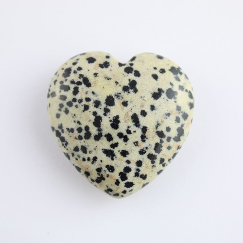 HEART in Dalmatian JASPER Dalmatine Love Crystal Healing Chakra Reiki MINERALS