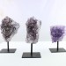 PURPLE AMETHYST DRUSA from URUGUAY on pedestal, Furnishings, collectibles A+-2
