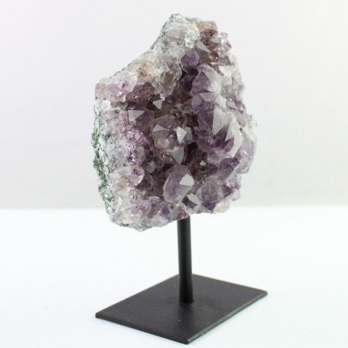 PURPLE AMETHYST DRUSA from URUGUAY on pedestal, Furnishings, collectibles A+-5
