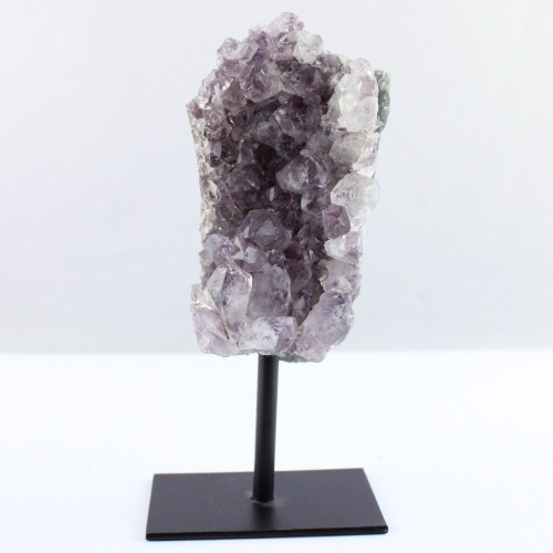 PURPLE AMETHYST DRUSA from URUGUAY on pedestal, Furnishings, collectibles A+-7