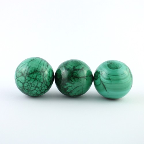 Stunning MALACHITE Sphere Collectables Minerals Crystal Therapy 218 - 226 Gr-1