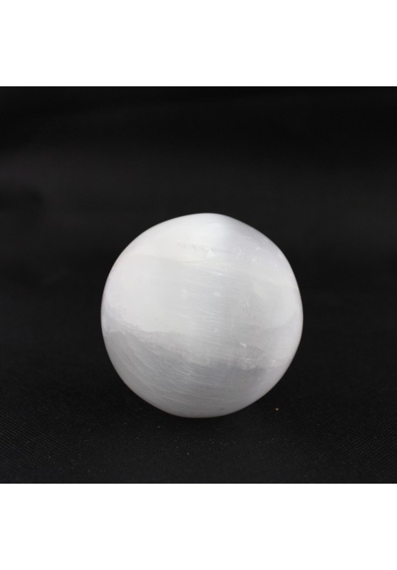Magnifica Esfera en SELENITA Calidad Extra 79 mm 578 Gr Terapia de cristales Decoración de hogar-1