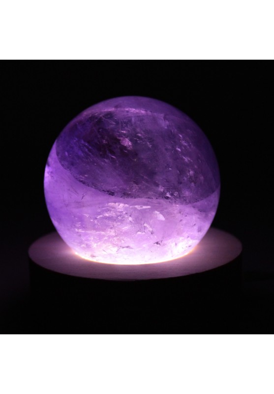 Esfera en Amatista Mineral de alta calidad Decor Crystal Therapy Chakra 160g-7