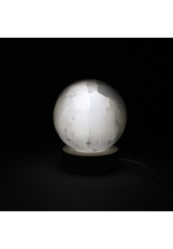 Esfera en SELENITA Calidad Extra 77 mm 560 Gr Terapia de cristales Decoración de hogar-6