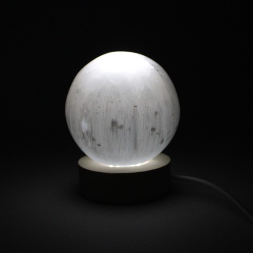 Grande Esfera en SELENITA Calidad Extra 72 mm 474 Gr Terapia de cristales Decoración de hogar-5