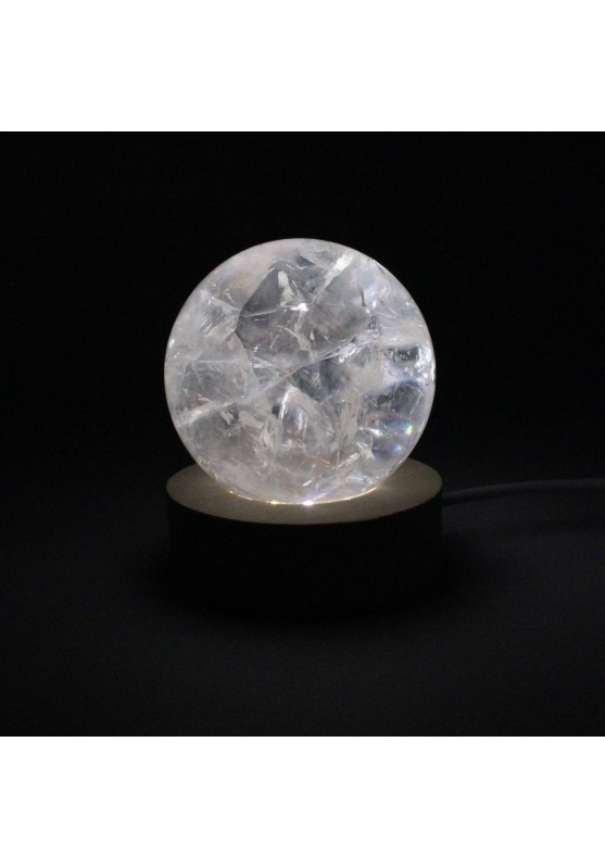 Beautiful HYALINO QUARTZ SPHERE 58 mm Crystal Therapy Minerals-6