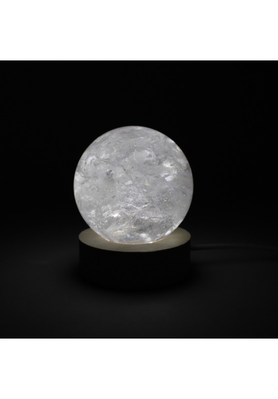 MINERAL * HYALINO QUARTZ sphere 63mm Very High Quality Unique Piece-6