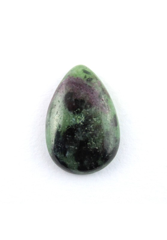 Drop Cabochon Ruby Zoisite Anyolite 22x16 mm Ruby Tumbled Macrame Jewelry Pendant