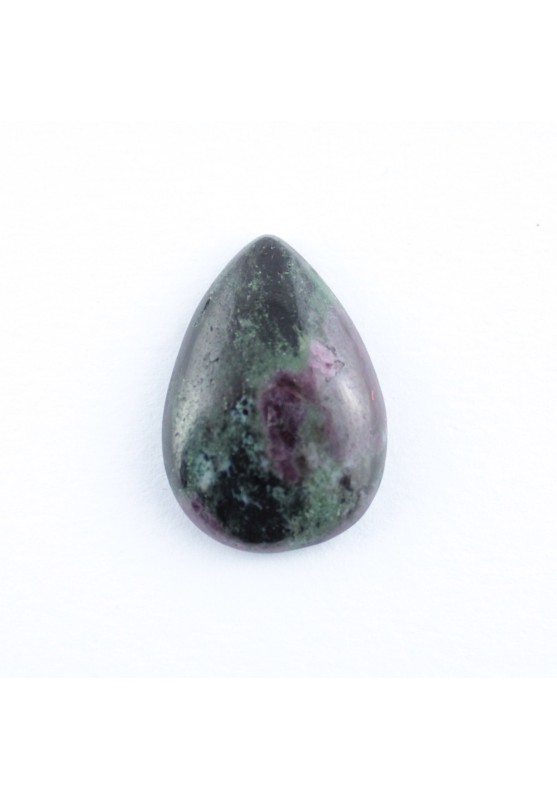 Drop Cabochon Ruby Zoisite Anyolite 24X17mm Ruby Tumbled Macrame Jewelry Pendant