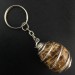 ARAGONITE Keychain Keyring Gift Idea Special Piece Rare with Silver Plated Spiral-1