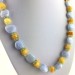 Blue CHALCEDONY JADE & CALCITE Necklace Jewel Crystal Chakra High Quality A+-4