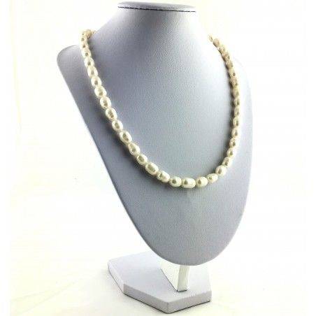 Wonderful Necklace in PEARL Naturals Grezze Gift Idea Chakra Reiki High Quality A+-2