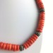 Precious Necklace in Coral Red Authentic MINERALS Gift Idea Zen High Quality A+-2