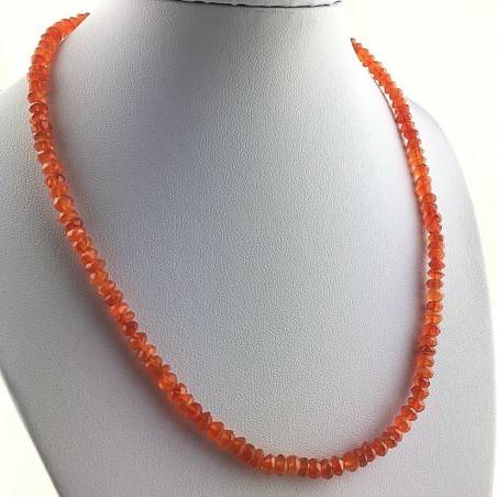 Perfect Necklace in CARNELIAN SFace Facetedttata MINERALS Red Gift Idea High Quality A+-1