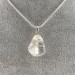 Pendant in Hyaline Quartz Pure Tumbled Trasparente Necklace MINERALS Chakra A+-2