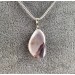 Pendant in Rainbow AGATE RED Grey Tumbled Stone Necklace MINERALS A+-3