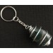 Heliotrope Bloodstone Keychain Keyring Handmade Silver Plated Spiral Necklace-1