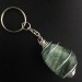 AFRICAN JADE Keychain Keyring Hand Made on Silver Plated Spiral A+-2