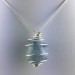 CELESTITE Crystal Pendant Hand Made on Silver Plated Spiral Minerals Stone Healing-2