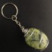 Nephrite JADE Keychain Keyring Hand Made on SILVER Plated Spiral A+-1