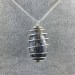 Pendant SODALITE BRAZIL Hand Made on Silver Plated Spiral A+-4