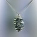 Pendant Dendritic Agate - VIRGO Zodiac Silver Plated Spiral Necklace-1
