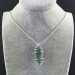 Green Aventurine Hand Made Pendant on Silver Plated Spiral Crystal Healing A+-2