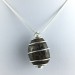 BRONZITE Hand Made Pendant on Silver Plated Spiral A+-1