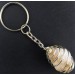 CITRINE Quartz Tumbled Keychain Keyring Hand Made on Silver Plated Spiral A+-2