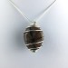 CHIASTOLITE Hand Made Pendant on Silver Plated Spiral Necklace A+-1