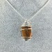 Tumbled Tiger's Eye Pendant Hand Made on Silver Plated Spiral A+-1