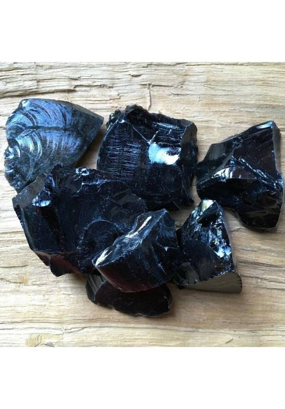 Silver OBSIDIAN Rough Mid Size Black MINERALS Crystal Healing Chakra Reiki A+-1