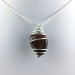 BULL'S EYE Pendant Hand Made on SILVER Plated Spiral Tumbled Stone Healing A+-4