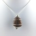 Pendant in LEPIDOLITE Hand Made on SILVER Plated Spiral Gift Idea A+-1