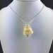 Yellow CALCITE Pendant Hand Made on SILVER Plated Spiral Crystal Healing A+-5