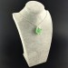 Fluorite Octahedron Rough Pendant Hand Made on SILVER Plated Spiral A+-3