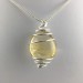 CITRINE Quartz Pendant Authentic Hand Made on SILVER Plated Spiral A+-1