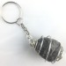 Pyrite Keychain Keyring Hand Made on Silver Plated Spiral Gift Idea A+-1