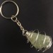 PREHNITE Keychain Keyring Hand Made on Silver Plated Spiral Gift Idea A+-2