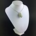 Pendant PREHNITE Hand Made on Silver Plated Spiral Gift Idea Tumbled Stone A+-3