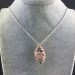 Rhodochrosite Pendant Hand Made on Silver Plated Spiral Minerals Chakra Necklace A+-2